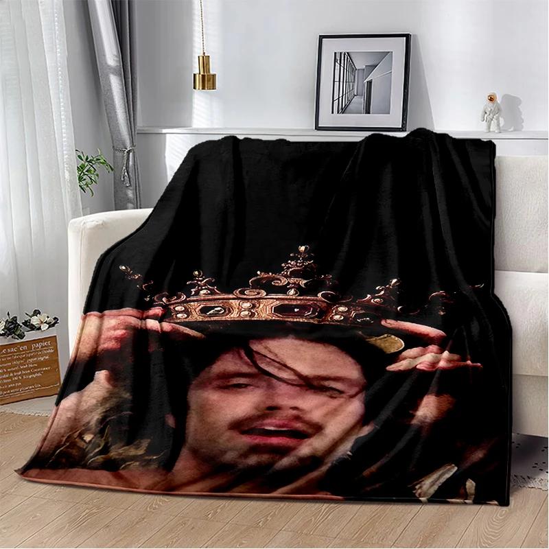 3D Sebastian Stan Handsome Actro Soft Flannel Blanket for Bed Bedroom Sofa Picnic,Throw Blanket for Cover Office Gift Kids