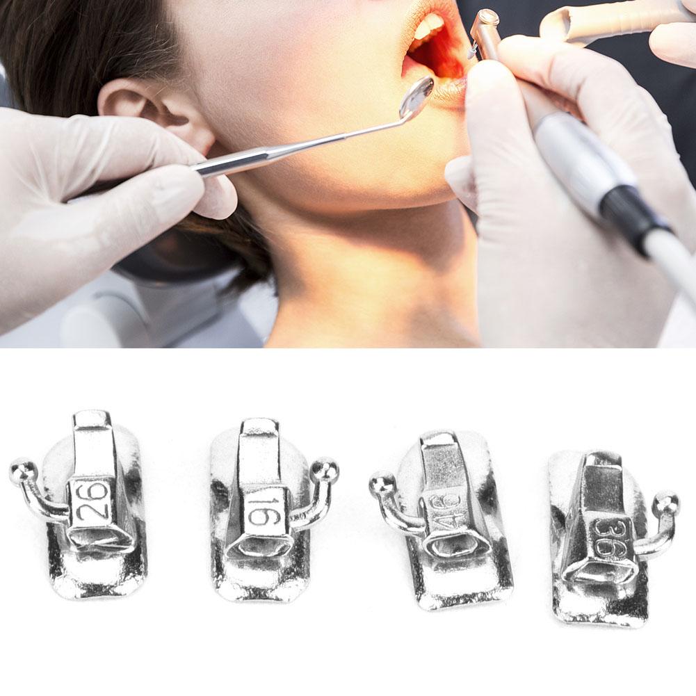 2 Packs Dental Orthodontic Bondable Buccal Tube Dental Care Tools Medicine EquipmentFor MBT First Molar