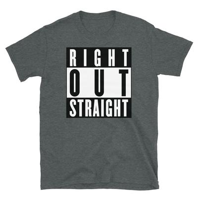 Lustiges Maine Akzent Slang Sprichwort Direkt Raus Geradeaus Kurzarm Unisex T-Shirt