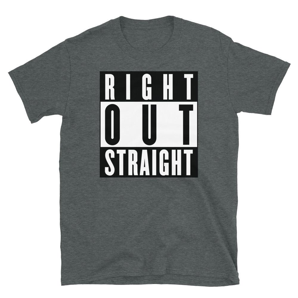 

Funny Maine Accent Slang Saying Right Out Straight Short-Sleeve Unisex T-Shirt L