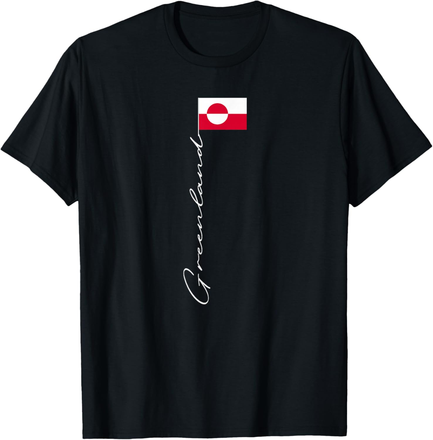 Greenland Signature Flag Pole Patriotic Greenland Flag T-Shirt S разноцветный