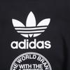 Adidas Originals Logo Print Crew Neck Long Sleeve Knit Top Men Tops Black BP8912