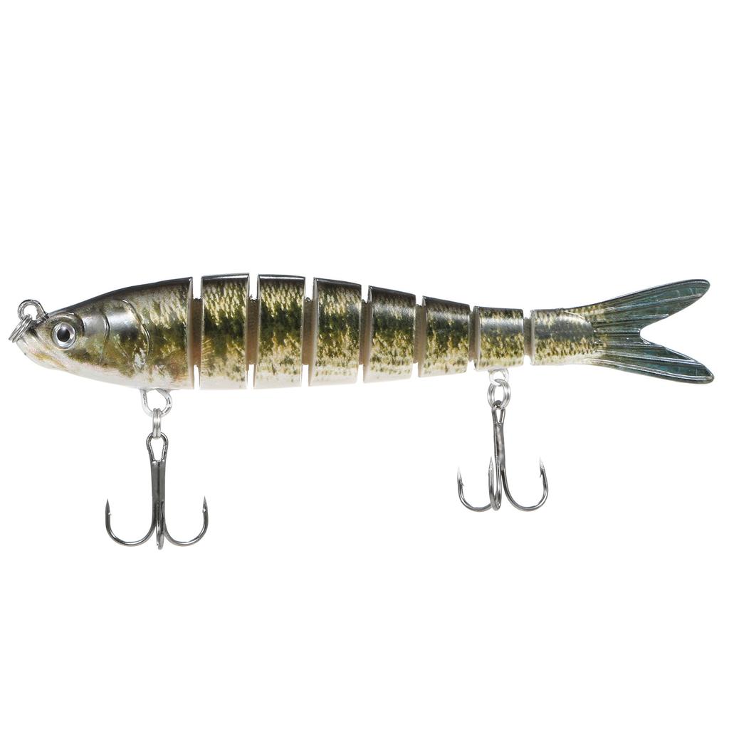 TARUOR 140mm Multi Jointed Swimbait Lifelike 8 Segment Fishing Swimbait Minnow Lures Artificial