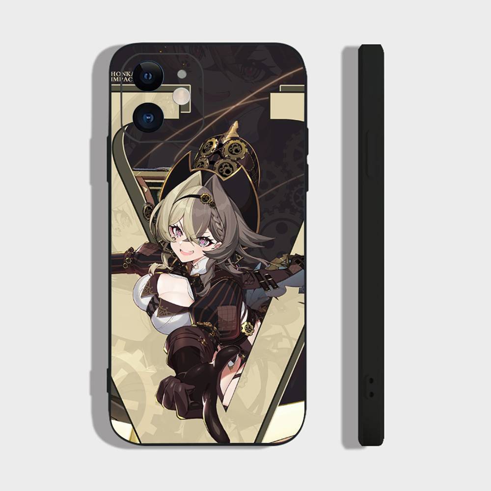

Vill-V Animated Game H-Honkai Impact 3rd Phone Case For IPhone 17 Air 16 15 14 13 Pro Max 11 12 Black Silicone Cover IPHONE 12
