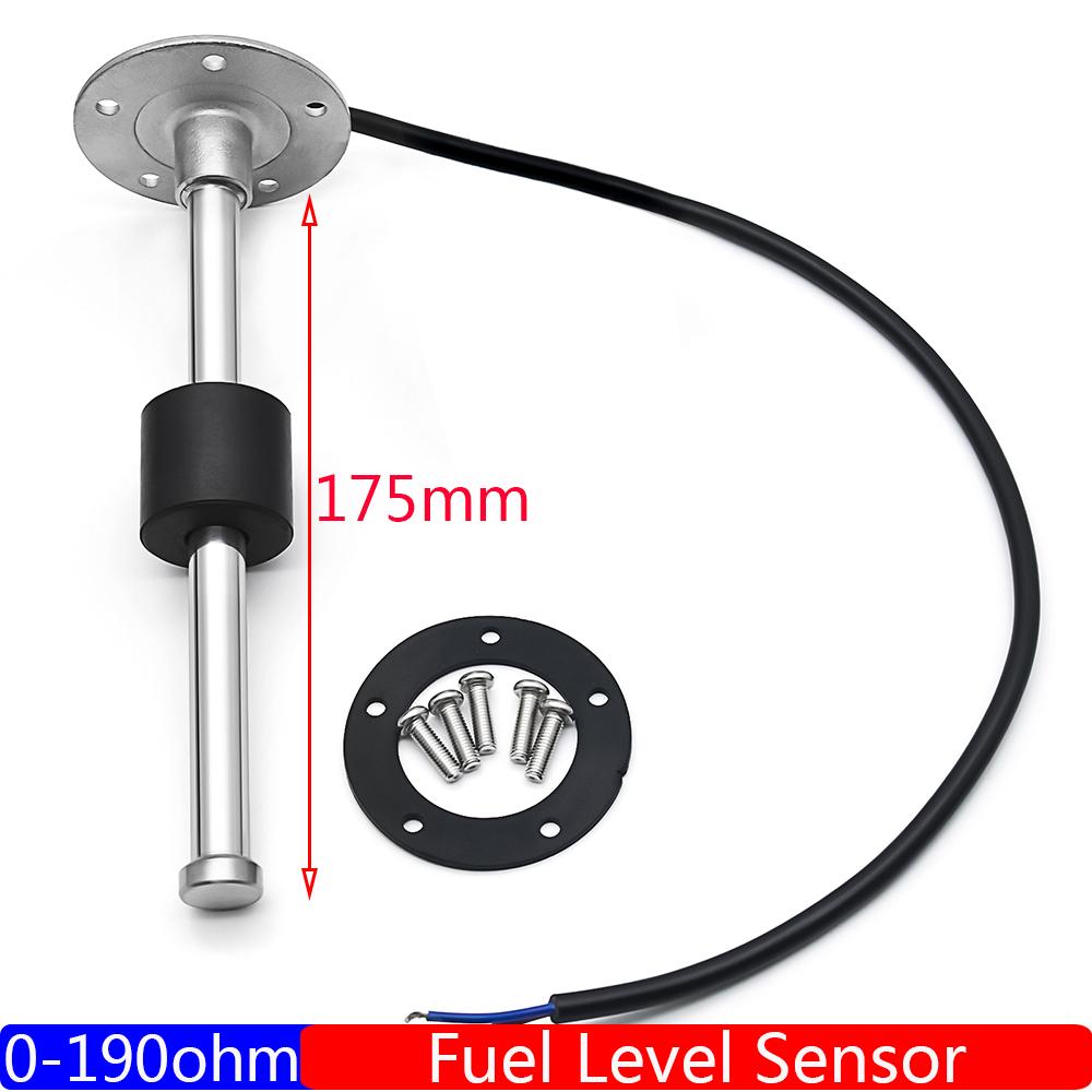 Red LED Pointer 85mm Gauge 0~10Bar Oil Pressure+Water Temp+Fuel Level Gauge+Voltmeter 0-190ohm Fuel Sensor Car Boat DC12V Custom