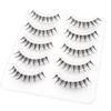 5 Pairs Realistic Curl False Eyelashes Soft Non Irritation Fluffy Eyeslashes for Daily Working or Stage Makeup