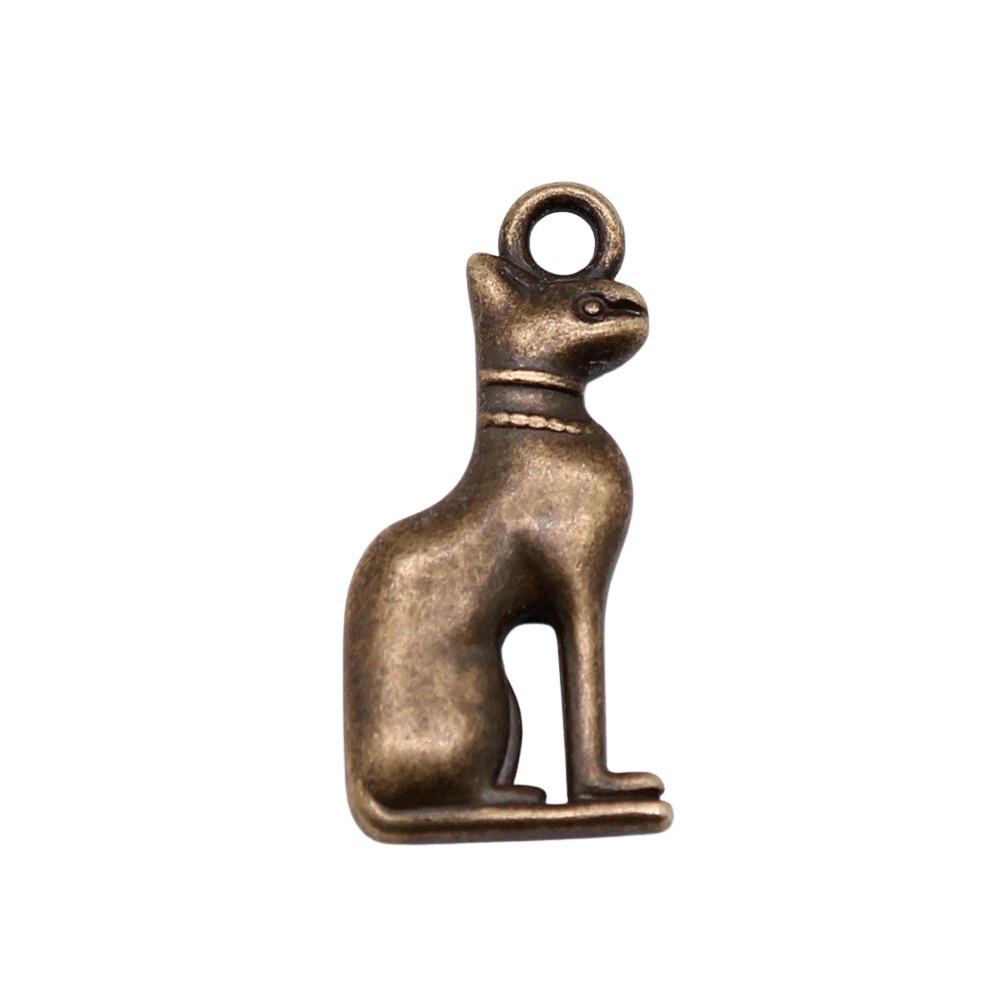 Charms Cat Pendants Heart Alloy Crafts For DIY Jewelry Making Accessories