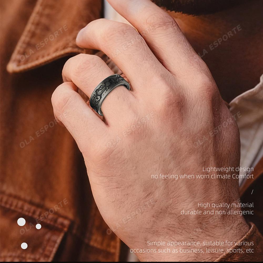 Smart Ring Heart Rate Blood Pressure Blood Oxygen Sleep Monitoring Step Counting Activity Tracking Family Friends Sharing Ring