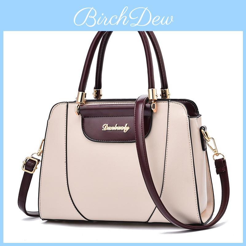 2023 New Fashion Women's Handbag Large Capacity Korean Style Contrast Color Shoulder Bag