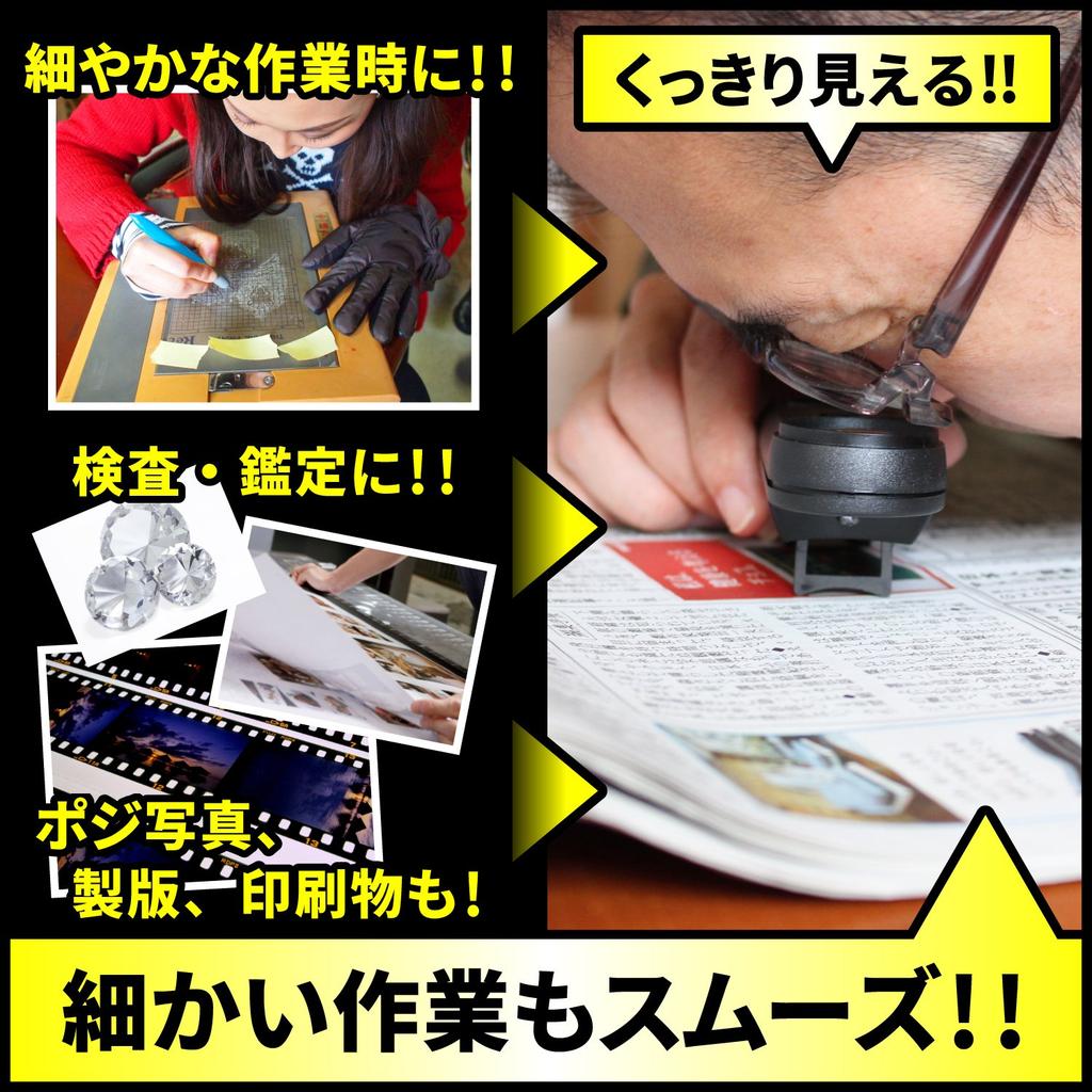 Phoenix Magnifying Glass for and Checking for Omissions and Compact Size with LED LED-Illuminated (10x Magnification) Proofreading, Editing,