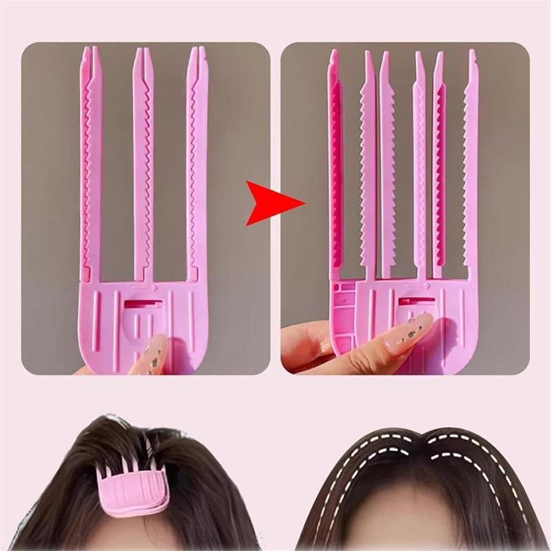 BEPAN 2Pcs Volumizing Hair Clips for Fluffy Bangs No Crease Hair Root Lifting Clips for Natural Puffy Lazy and Seamless Hairstyle