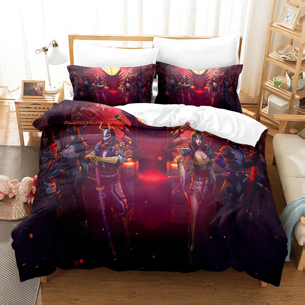 Comforter Warrior Game Garena Free Fire Bedding Set Single Twin Full Queen King Size Bed Set Aldult Kid Bedroom Duvet Sets Bed Sheet