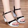 Women's Fashion Sandals 2025 New Open Toed High Heels Women's Casual Spring and Summer One Button Strap Sandals Zapatos De Mujer