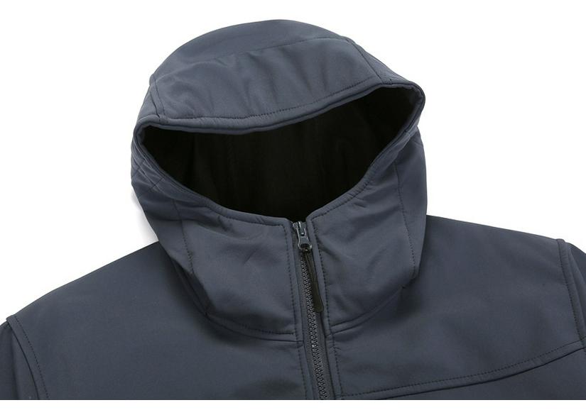 Little Bird's Men's Soft Shell Jacket with Velvet Lining - Autumn/Winter Windproof Waterproof Hiking Coat