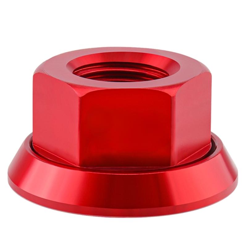 1 Piece Aluminum Alloy Bike 3/8 M10 Hubs Nut Bolts Screws For Fixed Gear Mountain Bicycles Front & Rear Bike Wheel Axle