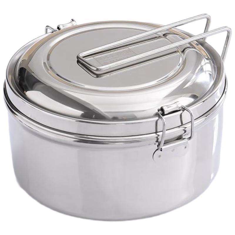 Fango Kitchen 1.1L Round 304 Stainless Steel Lunch Box