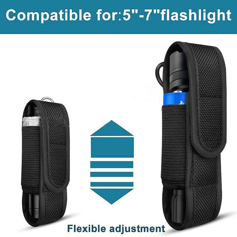 Pochette Holster Tactique Molle pour Lampe Torche Portatif Outdoor LED Torche Étui de Transport Sac Porte-Lampe Torche Pour Chasse Camping Randonnée