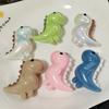 Cute Sweet Smooth and Shiny Cartoon Dinosaur Key Rings for Women Charm Fashion Doll Bag Key Chain Accessories Friendship Gift