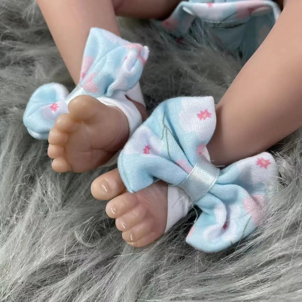 18Inch Already Finished Reborn Baby Doll Felicia Adorable Girl Lifelike Doll 3D Skin Tone Veins Doll Gift With Doll Accessories
