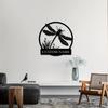 1pc Art Deco Dragonfly Metal Wall Decor Custom Name Sign Rustic Home Ornament