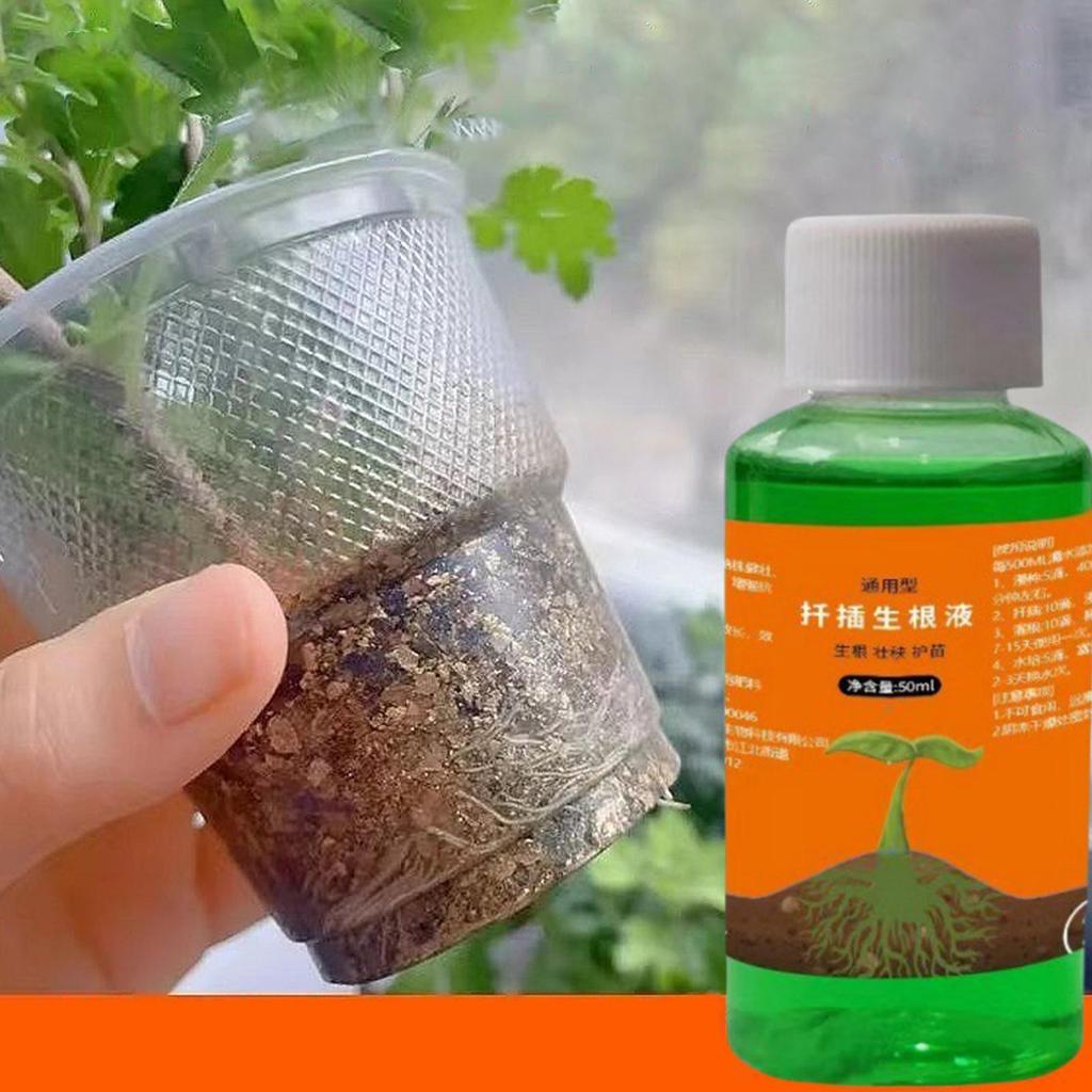 50ml Plant Root Booster, Fast Rooting Nutrient Solution for Transplanting, Garden Plant Growth Promoter for Indoor Outdoor Use