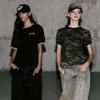 Korean Badblood Vintage Camouflage Short-Sleeve T-Shirt – Women's Niche Sports Casual Hot Girl Top