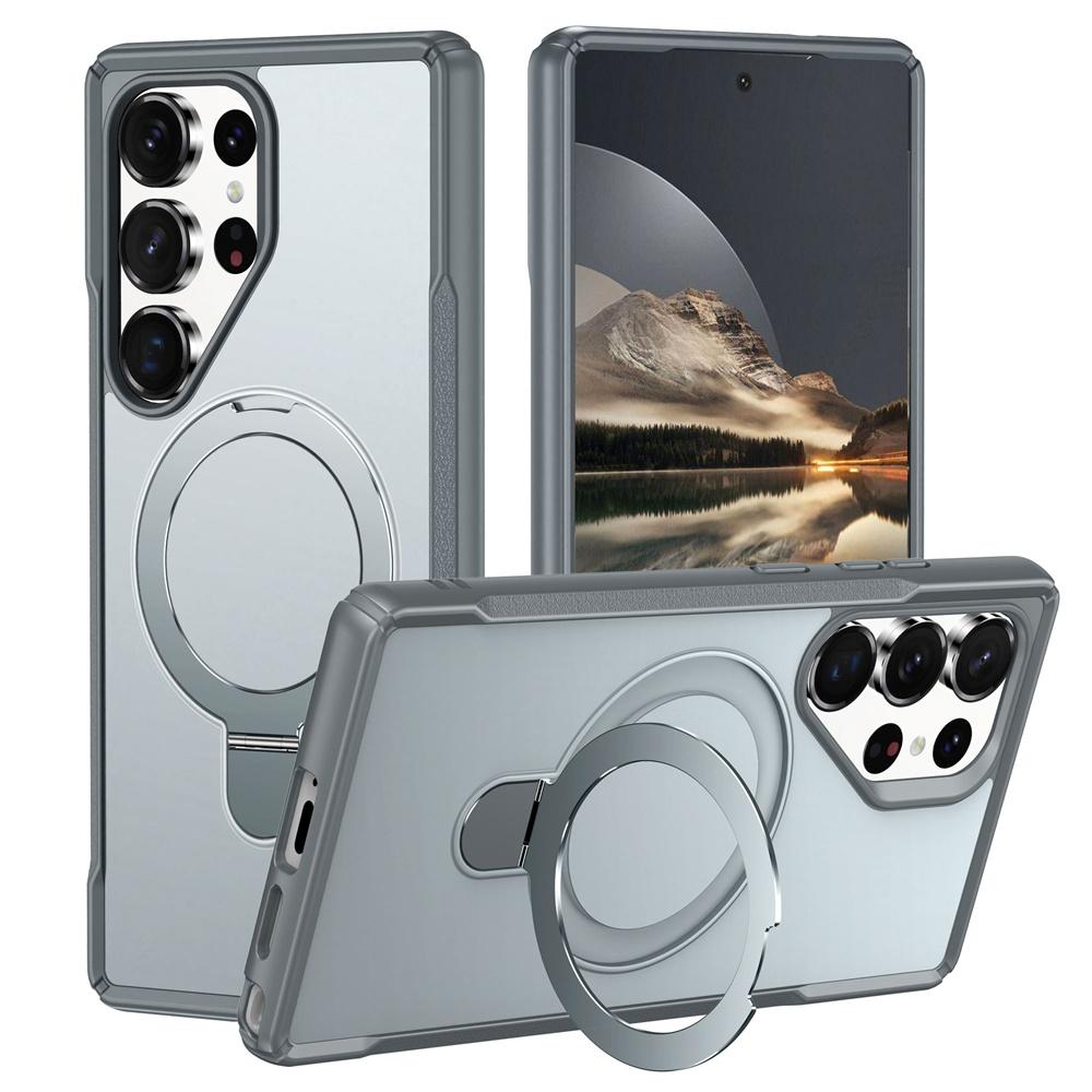 Luxury Magnetic Holder Folding Stand Phone Case for Samsung S26 S24 S25 Ultra Edge Plus A55 A54 A35 A16 A14 A06 A05 Back Cover