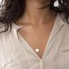 Elegante Collana con Perle d'Argento e Zaffiri - Catena per Clavicola Anti-Sbiadimento, Versatile per Donna