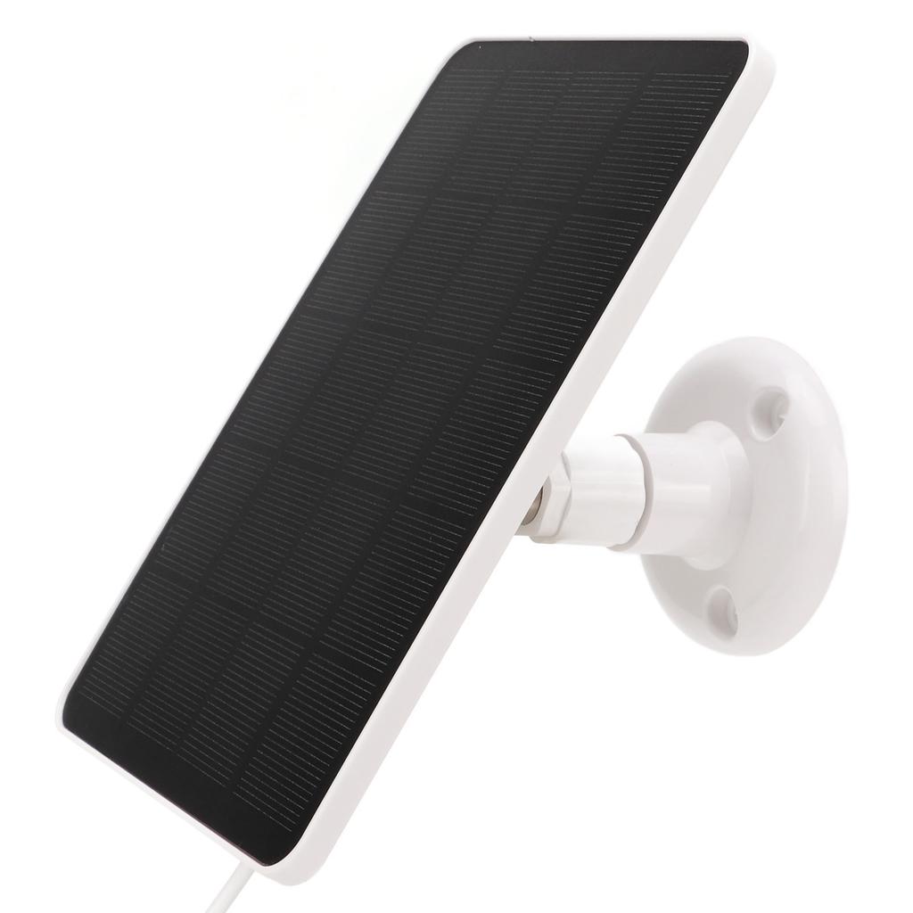 Solar Charging Panel Monocrystalline Silicon 4W 5V with Charging Cable for Outdoor Surveillance Camera