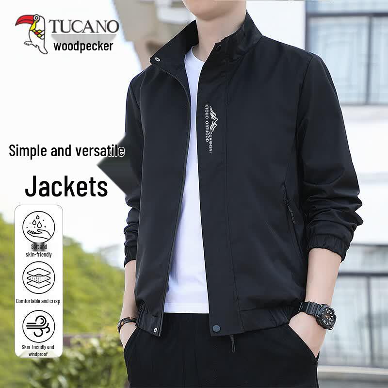 TUCANO Men's Business Casual Stand Collar Jacket