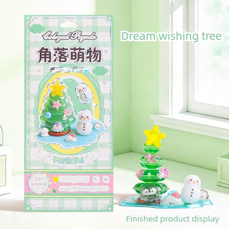 3D Crystal Stickers Cute Relief Stickers Fun Stacking Series Children's Toys Exchange Stickers Stationery School Office Supplies