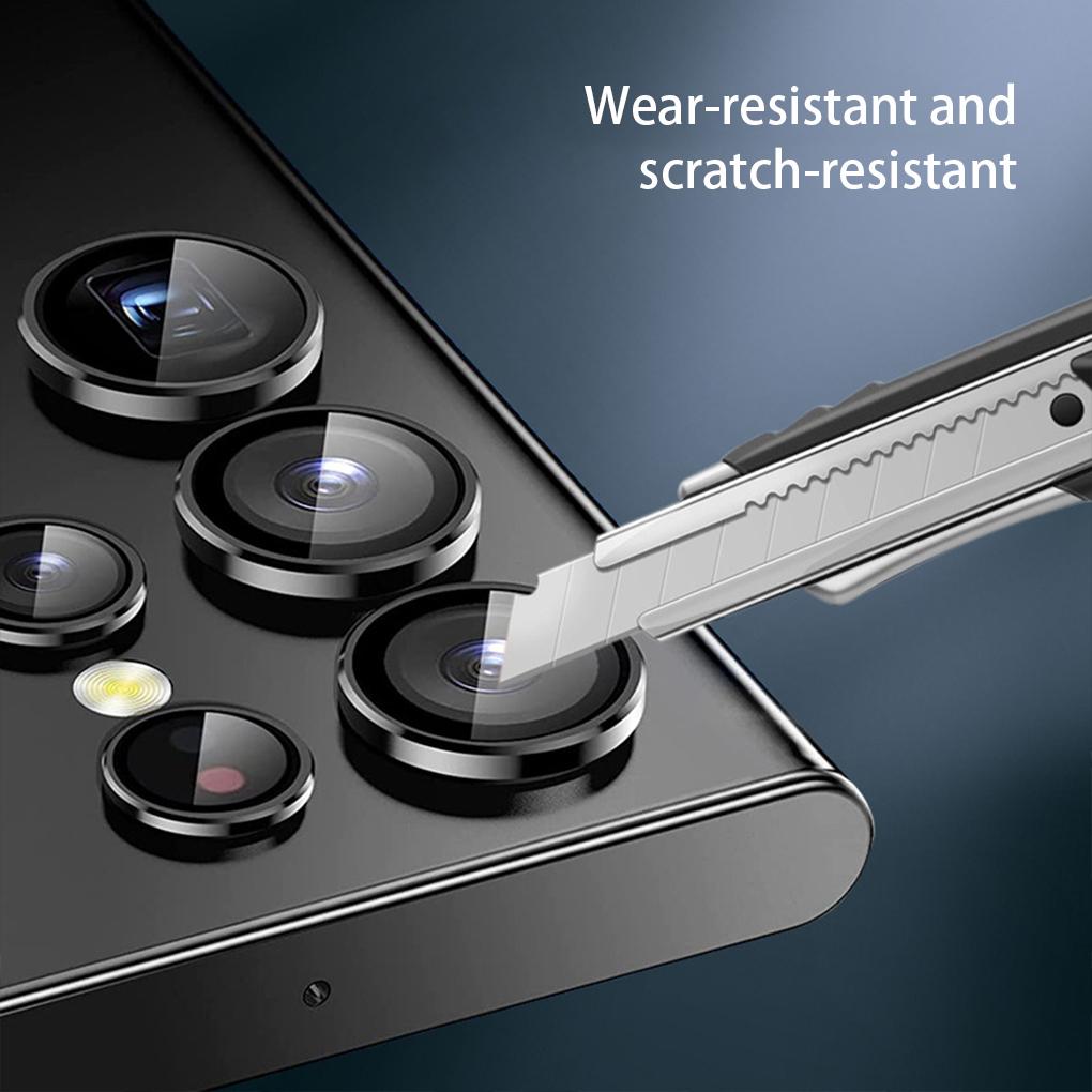 Phone Camera Lens Protector Scratch Proof Anti-fingerprint Adhesive Tempered Glass Cover Replacement for A22 Ultra