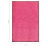 VidaXL Washable Doormat Pink 120x180 Cm