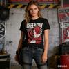Green Day American Idiot Hysteria T Shirt Unisexs Rock Music Classic Band Tee Shortsleeved Women Fashion Street Top