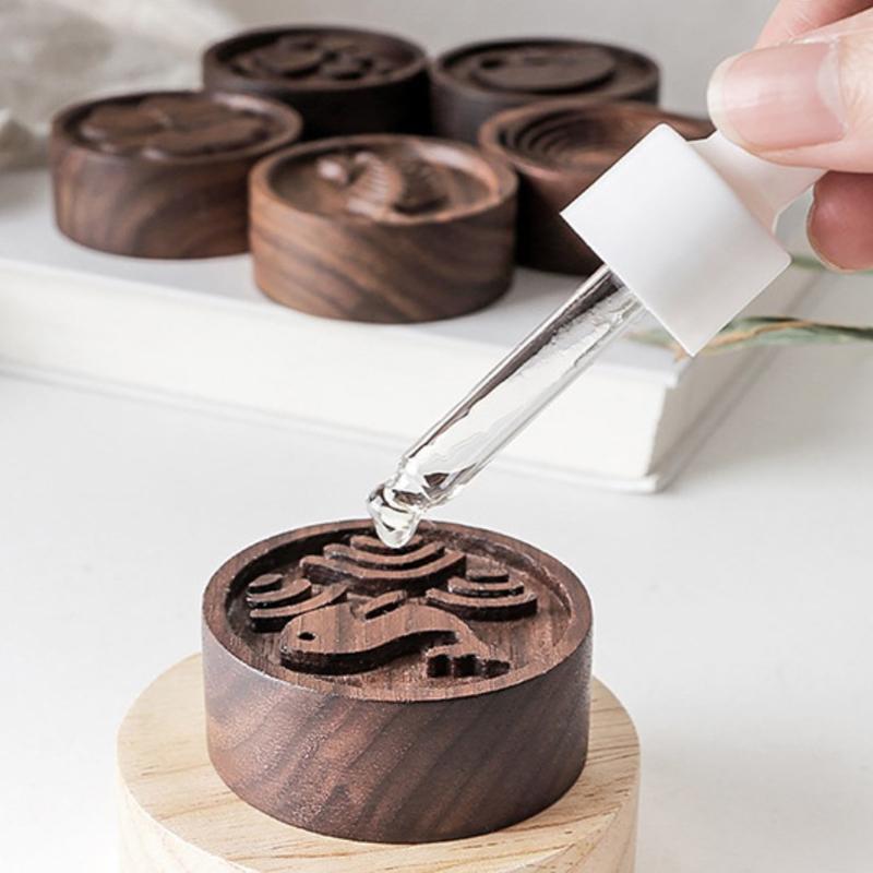 

Креативный деревянный диффузор для эфирного масла, домашний ароматный орнамент из ореха, домашний аромат, украшения, украшения для ароматерапии