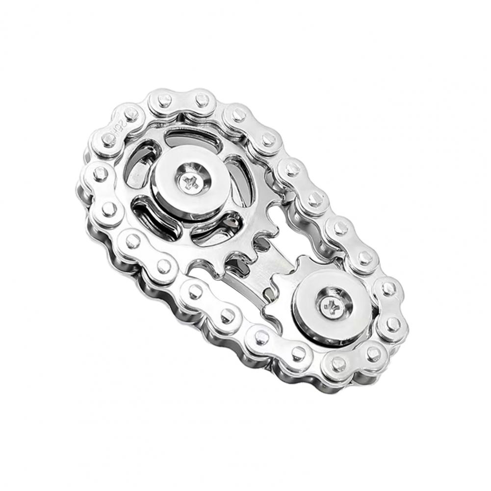 

Mini Fidget Spinner Metal Bike Chains Fidget Spinner Toy For Stress Relief Kids Teens Adults Sprocket Flywheel Spinning Gear