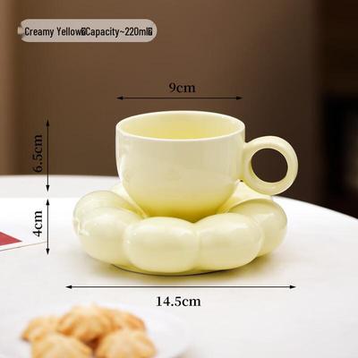 Shangqi Macaron Flower Ceramic Coffee Set
