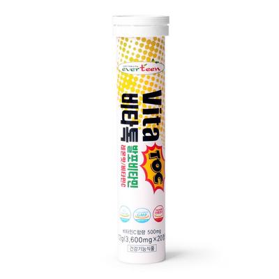 Everteen Vitatalk Foaming Vitamin Lemon Flavor, 20 Tablets, 1 Pack