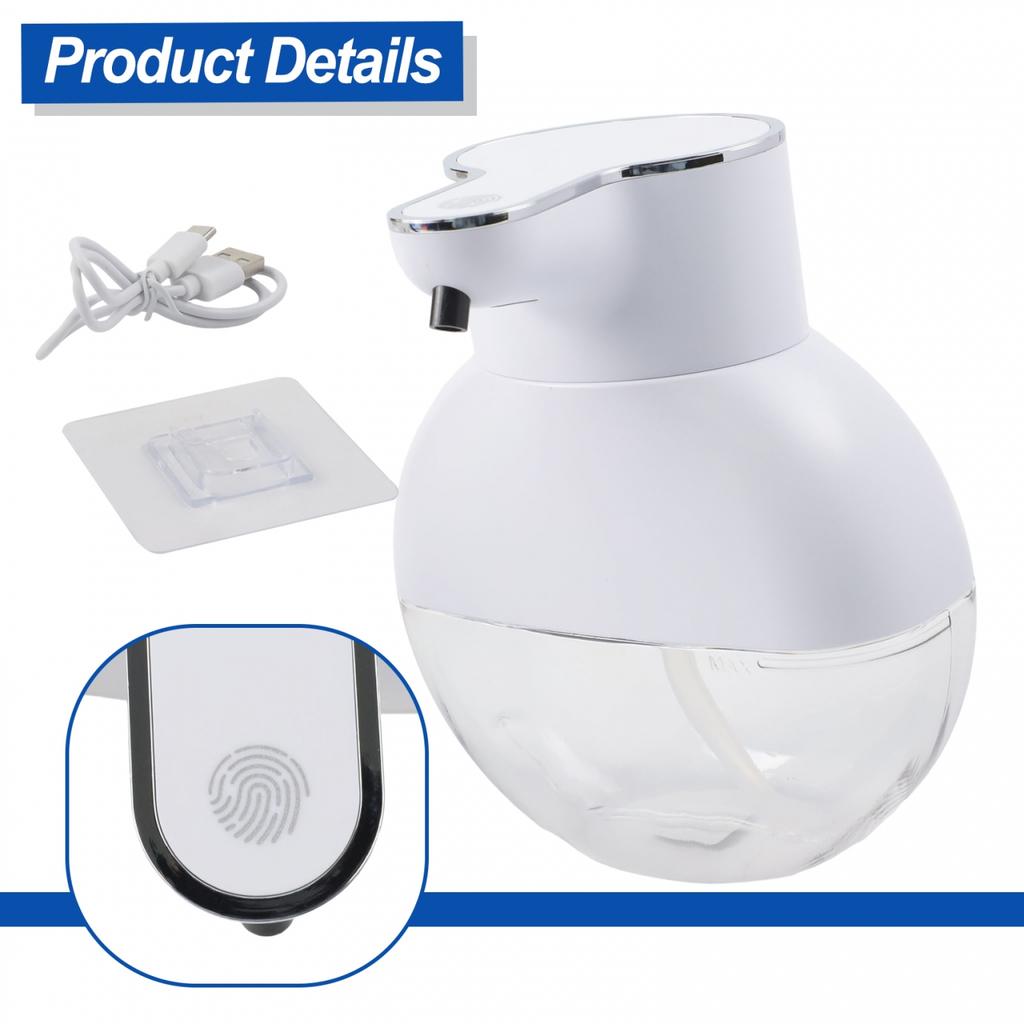 Dispenser Sapone Senza Contatto da Parete con Capacità 420ml per Facili Ricariche