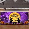 2D banner 1 piece Halloween Witch soup and pumpkin Moon contemporary style home decor various house types