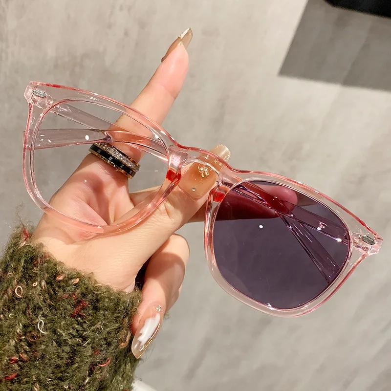 Men's Square Photochromic Glasses Blue Light Blocking Full Frame Eyewear for Women Eye Protection Business Style