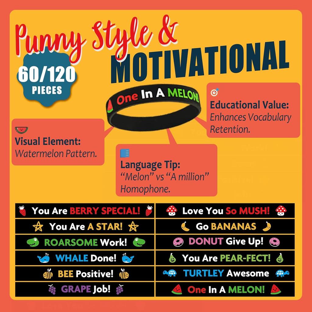 Motivational Rubber Bracelets pirational Silicone Wristbands Bulk Classroom Prizes Incentives Student Rewards Back to School Valentines Gifts for