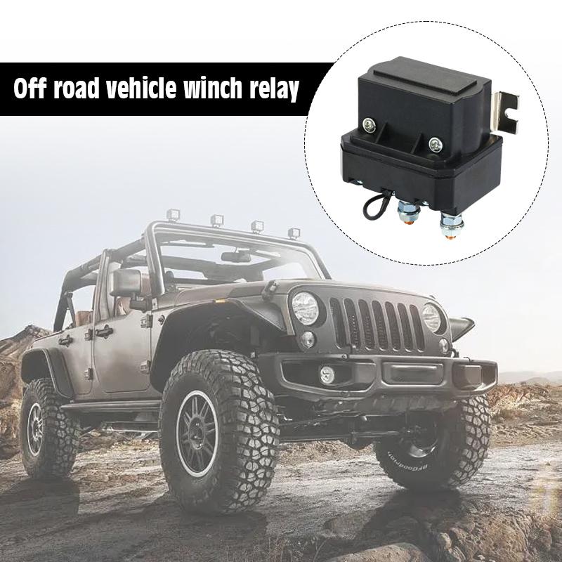 Electric Winch Solenoid Relay Contactor 12V 250A For AUT UTV 5000-7000lbs Winch Contactor Winches Automotive Parts