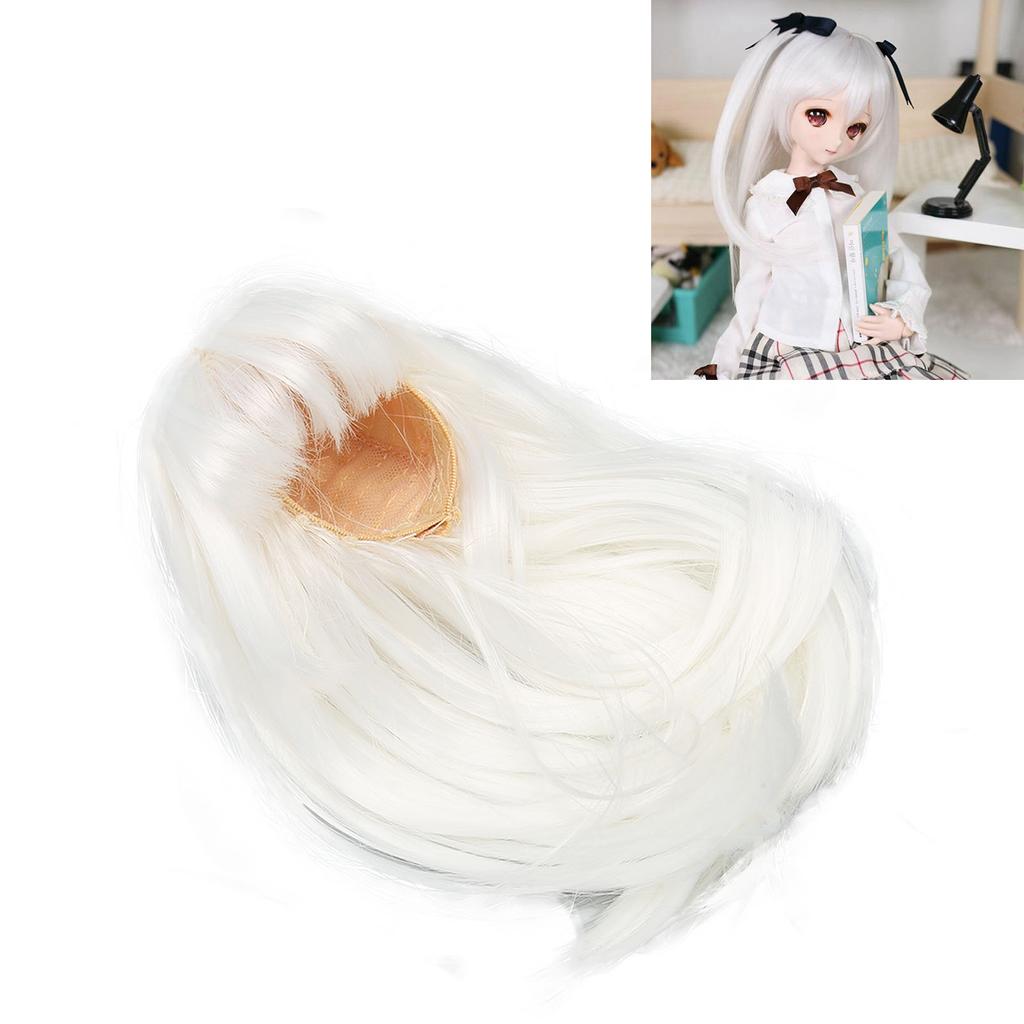 Jointed Doll Wig 1Celsius6   Straight Soft High Temperature Silk Hair Replacement Wigs