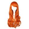 Anime Nami Cosplay Wig 2 Years Later Orange Long Curly Heat Resistant Synthetic Hair Women Party Cosplay Wigs