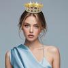 Rhinestone Baroque Pageant Crowns Cake Decorations Luxury Crystal Queen Princess Tiara Headpieces Round Bridal Crowns