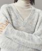 AHWE Mohair V-Neck Sweater_Blue