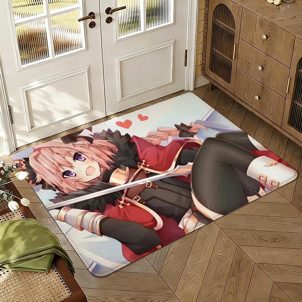 Astolfo Floor Mat Soft Thickened Absorbent Non-Slip Bedroom Living Room Door Mat Home Decor Flannel Rugs