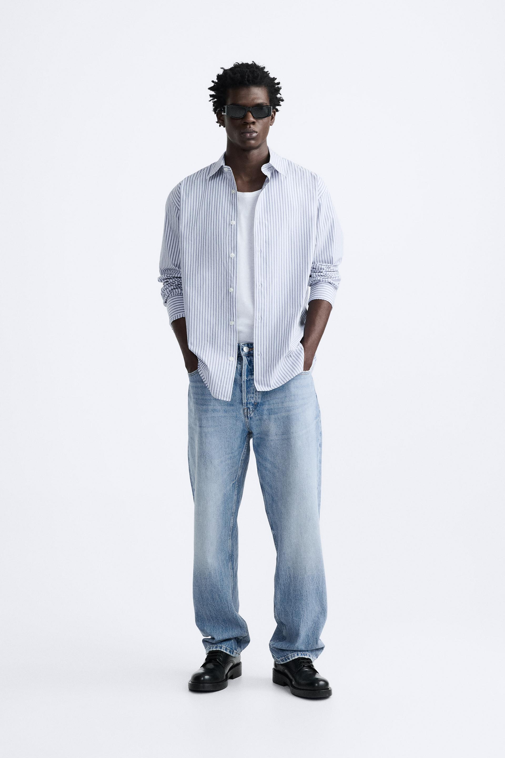 

РУБАШКА В КОНТРАСТНУЮ ПОЛОСКУ