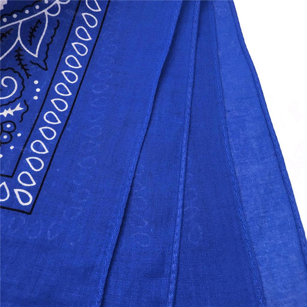 kakatrend Bandana Blue Paisley 100% Cotton Bandanna Adults Unisex Doo Rag Large 55cm x 55cm